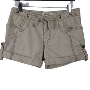 Free People Low Rise Button Hem Shorts Sz 4